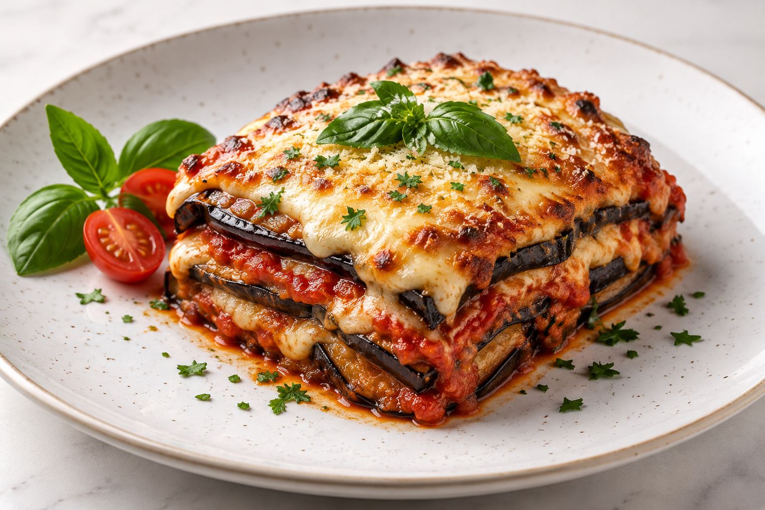 Aubergine Parmigiana