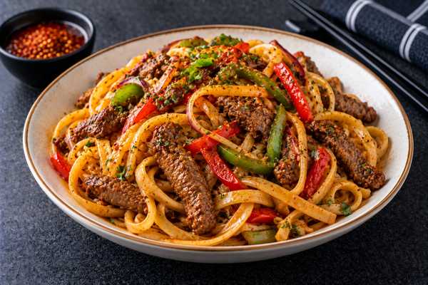 Thai Beef Pasta