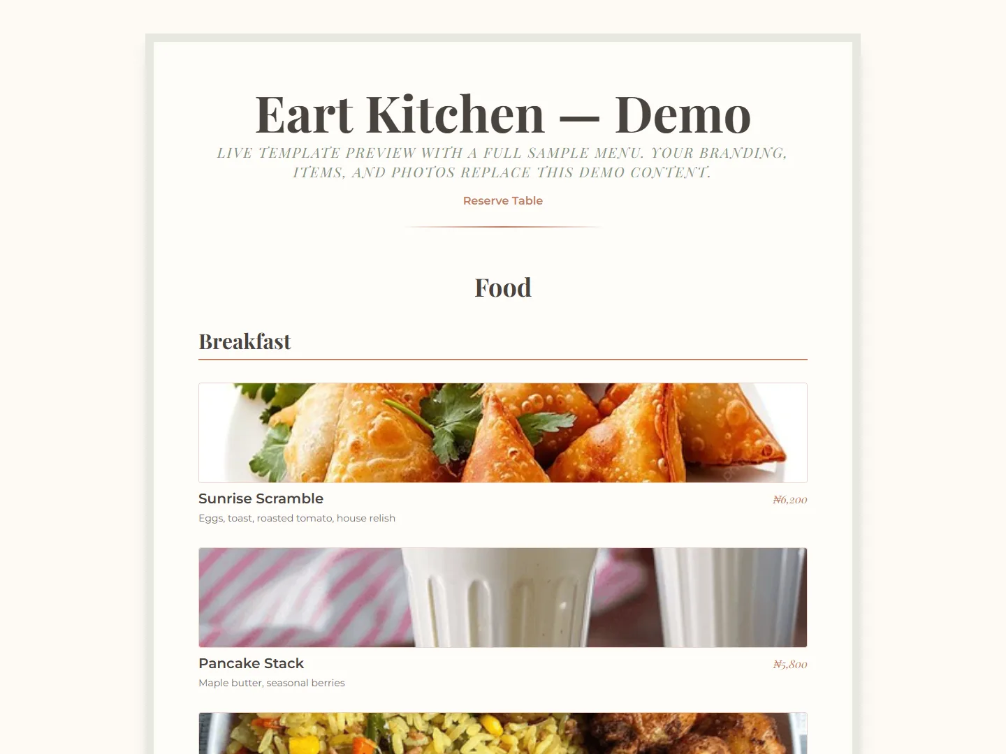 Eart Kitchen preview