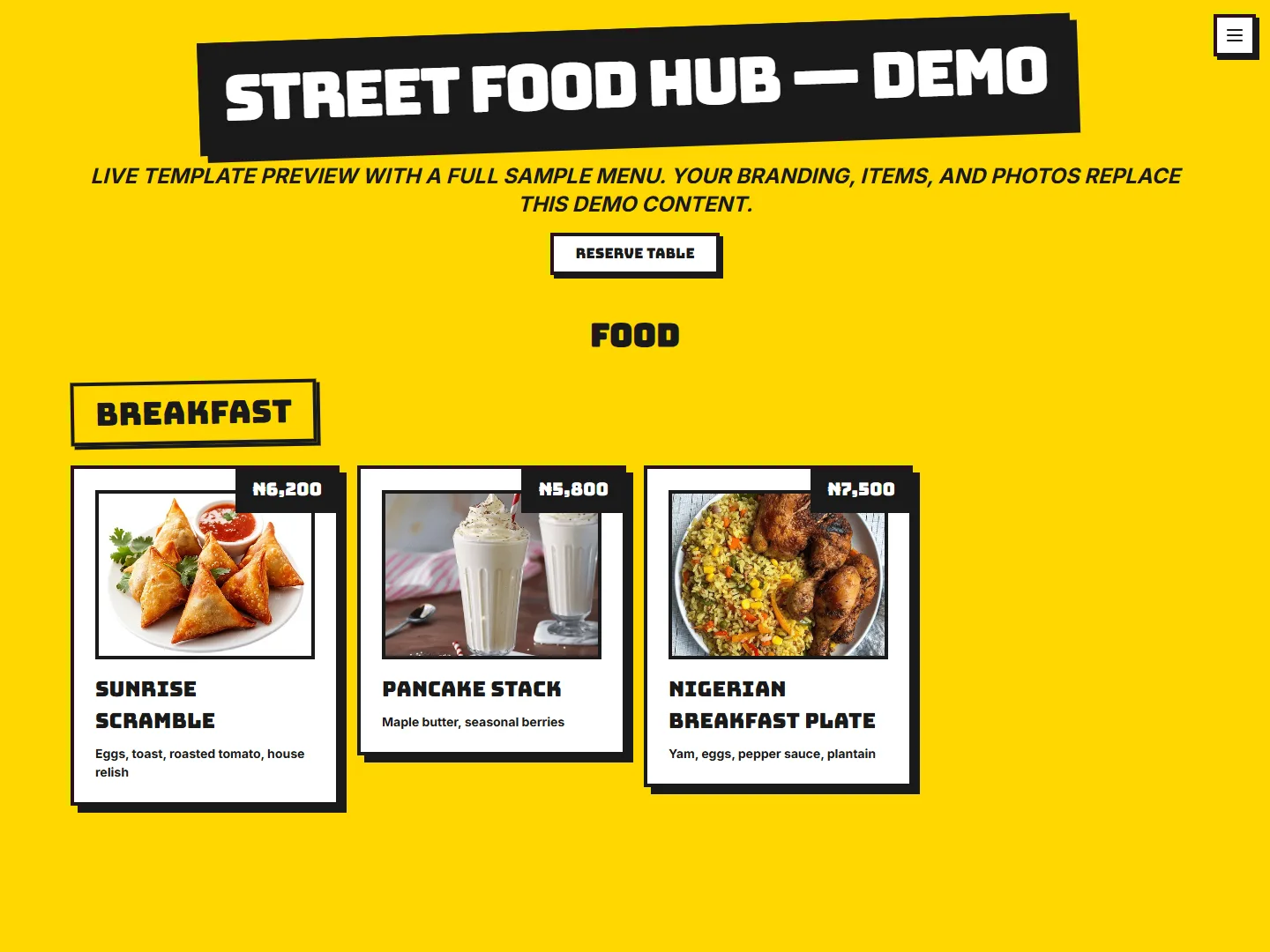 Street Food Hub preview