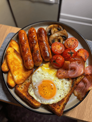 Nigerian Breakfast Plate